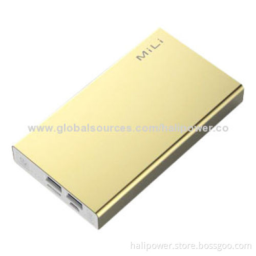 Lithium Polymer Battery Charger Power Bank with 6,000mAh Capacity, 4-hour Self Charging Time